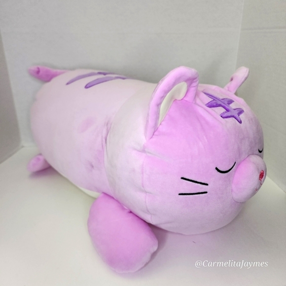 TABITHA 🐈💤 18" Purple Tabby Cat SleepAMallow Original Squishmallow ☆ NWT ☆ - Picture 7 of 11